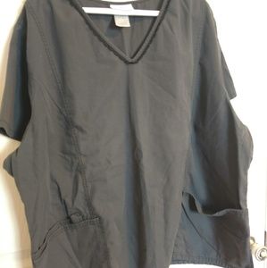 Gray SB Scrub Top